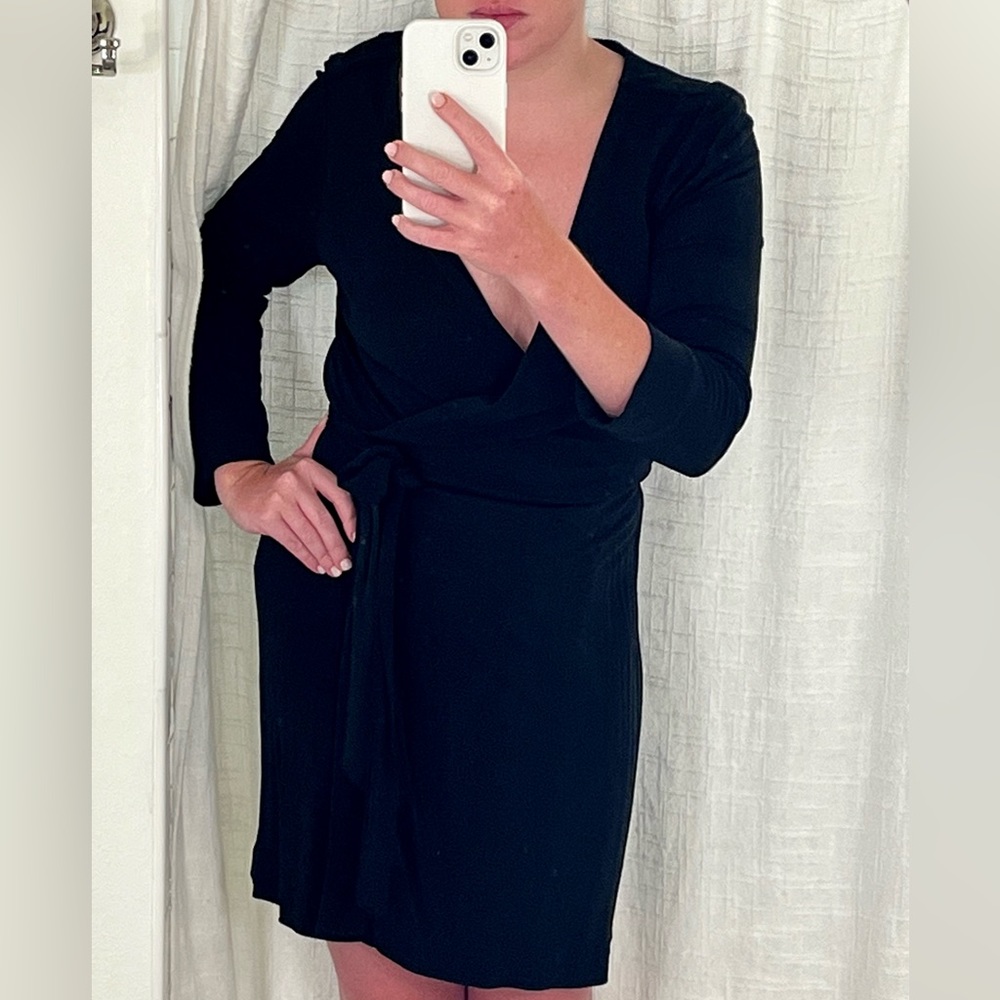 Diane Von Furstenberg - Black Classic Wrap Dress - 6